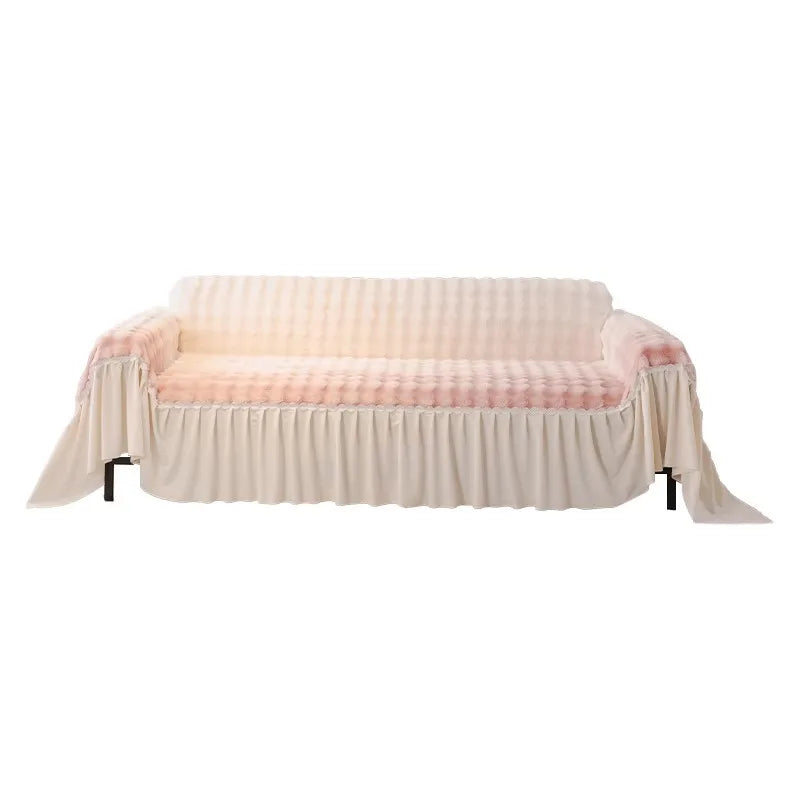 Jacquard Sofaüberwurf aus Baumwolle, Farbe: A, 180x130 cm, modern