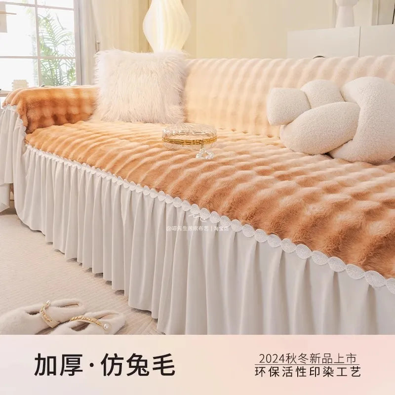 Sofaüberwurf aus Jacquard-Baumwolle, Farbe A, Grösse 180x130 cm, modern