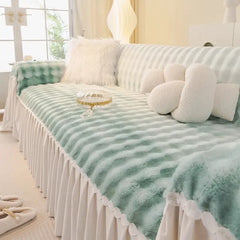 Sofaüberwurf aus 100% Baumwolle im Jacquard-Stil, Farbe A, Grösse 180x130 cm, modern für Wohnzimmer