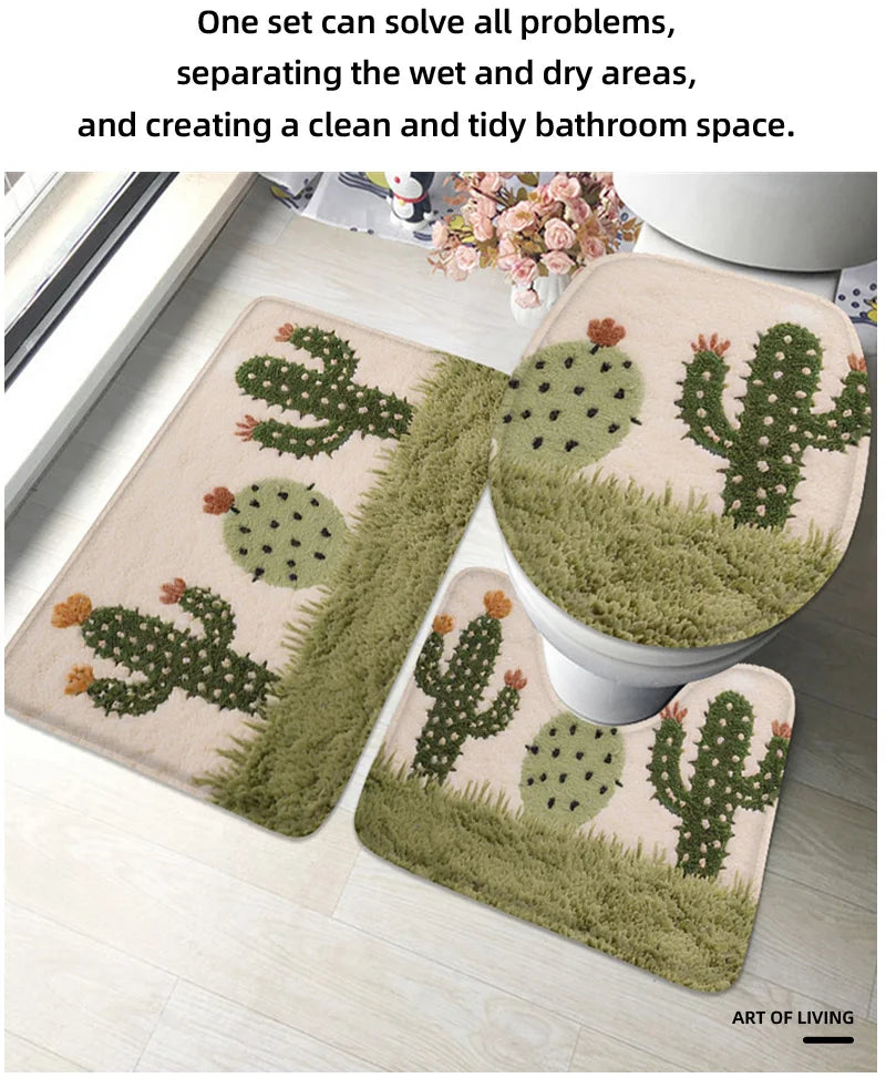 Sommerflorales Anti-Rutsch-Matte – Modernes Gummidesign