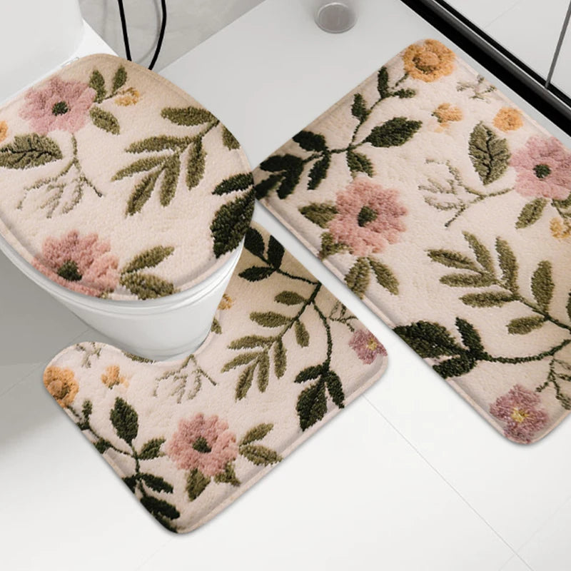 Sommerflorales Anti-Rutsch-Matte – Modernes Gummidesign