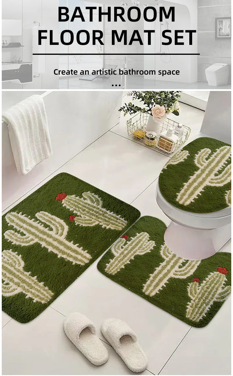 Sommerflorales Anti-Rutsch-Matte – Modernes Gummidesign