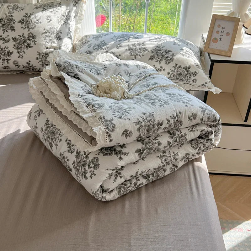 Weisse sommersteppdecke handgemacht aus baumwolle 150x200 oder 200x230 cm