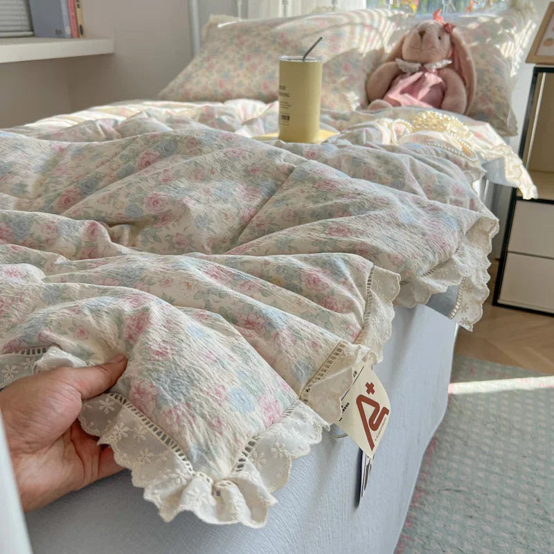 Elegante Sommersteppdecke aus Baumwolle in Farbe 4, Grösse: 150 x 200 cm