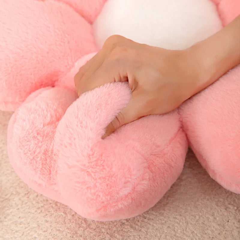 Sonnenblumenkissen – Plüschdesign – 50x50 cm Büromatte