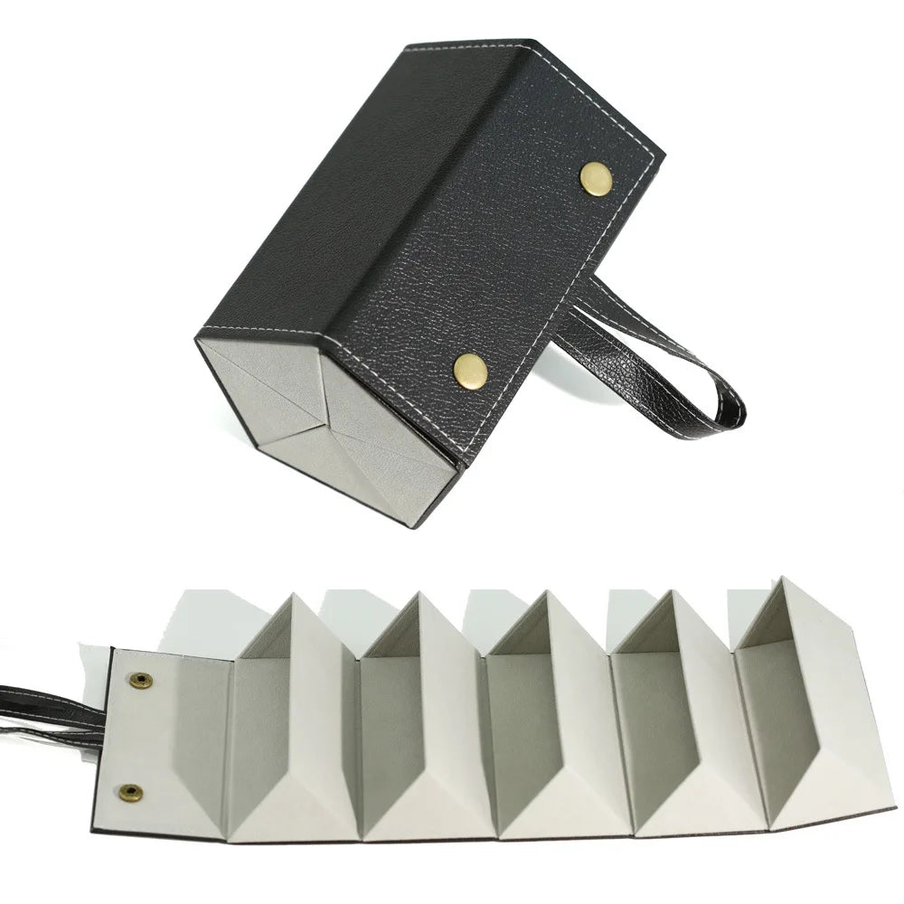 Sonnenbrillen Aufbewahrung – PU Leder Multi-Steckplatz Organizer