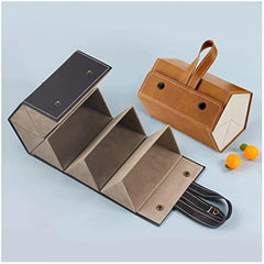 Sonnenbrillen Aufbewahrung – PU Leder Multi-Steckplatz Organizer