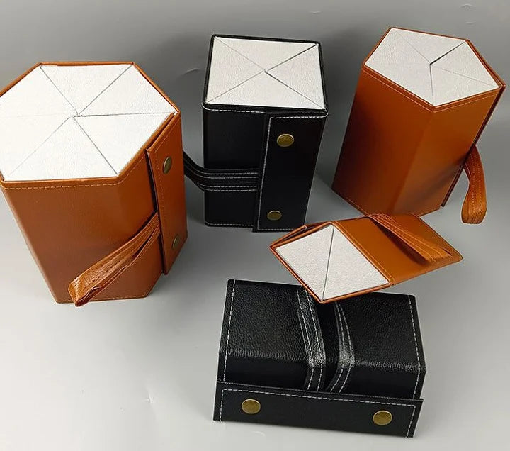 Sonnenbrillen Aufbewahrung – PU Leder Multi-Steckplatz Organizer