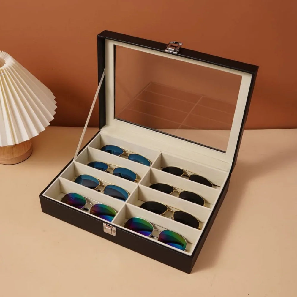 Sonnenbrillen Aufbewahrungsbox – Vintage Leder – 35x35x10cm