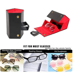 Sonnenbrillenorganizer - PU-Leder Design - 16.5x12.5cm