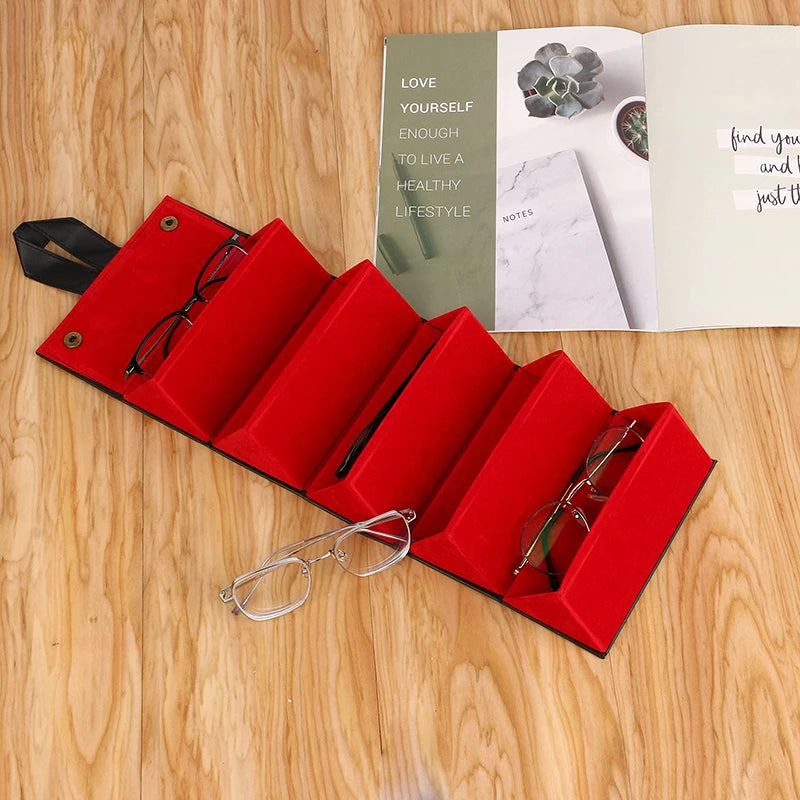 Sonnenbrillenorganizer - PU-Leder Design - 16.5x12.5cm