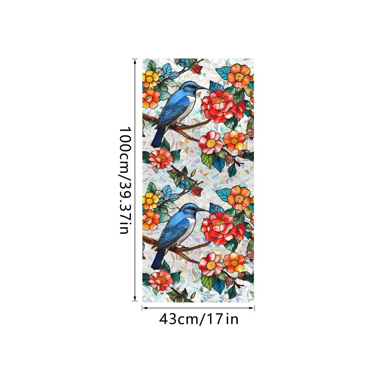 Sonnenfänger – Farbiges Design Glasfilm 43x100cm