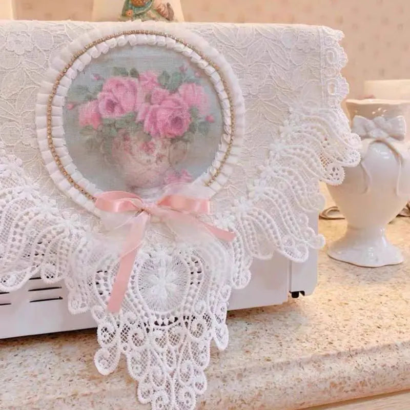 Spitzen-Tischläufer aus Polyester, Farbe: Weiss, Grösse: 30x200cm, romantisch