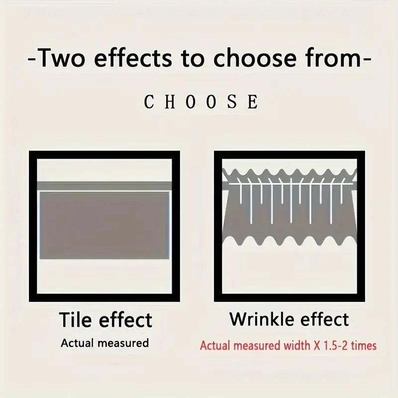 Spitzenbesatz-Vorhang – Rustikal Bestickt – 150x90cm