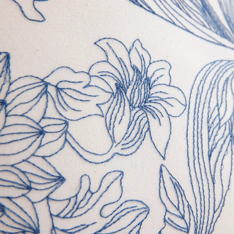 Spitzenbestickte Kissenbezüge – 100% Baumwolle – Schlafzimmer-Deko