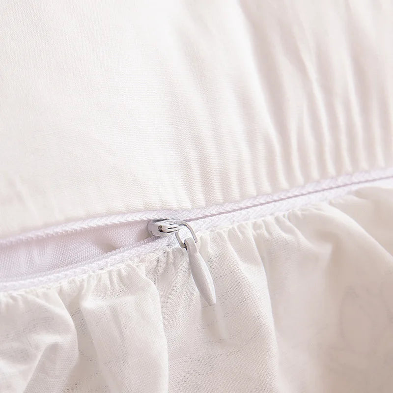 Spitzenbestickte Kissenbezüge – 100% Baumwolle – Schlafzimmer-Deko