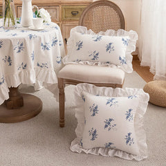 Spitzenbestickte Kissenbezüge – 100% Baumwolle – Schlafzimmer-Deko