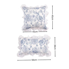 Spitzenbestickte Kissenbezüge – 100% Baumwolle – Schlafzimmer-Deko