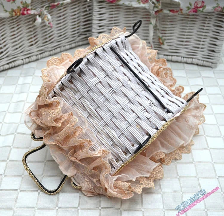 Spitzenkorb – Handgefertigt Öko – Baumwolle