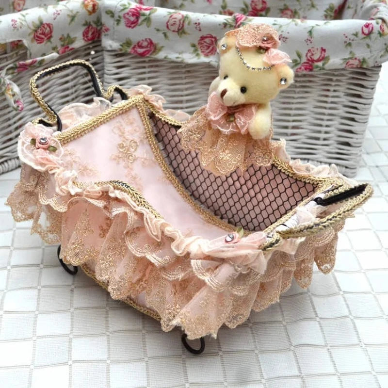 Spitzenkorb – Handgefertigt Öko – Baumwolle