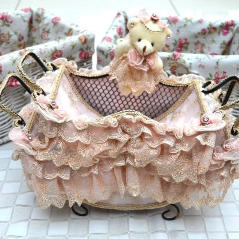 Spitzenkorb – Handgefertigt Öko – Baumwolle