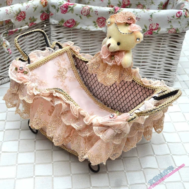 Spitzenkorb – Handgefertigt Öko – Baumwolle