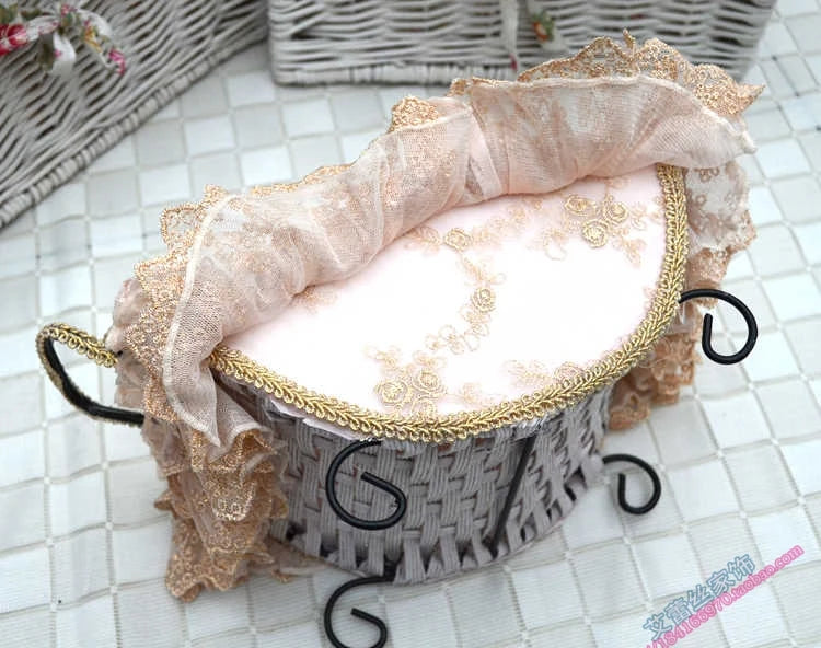 Spitzenkorb – Handgefertigt Öko – Baumwolle