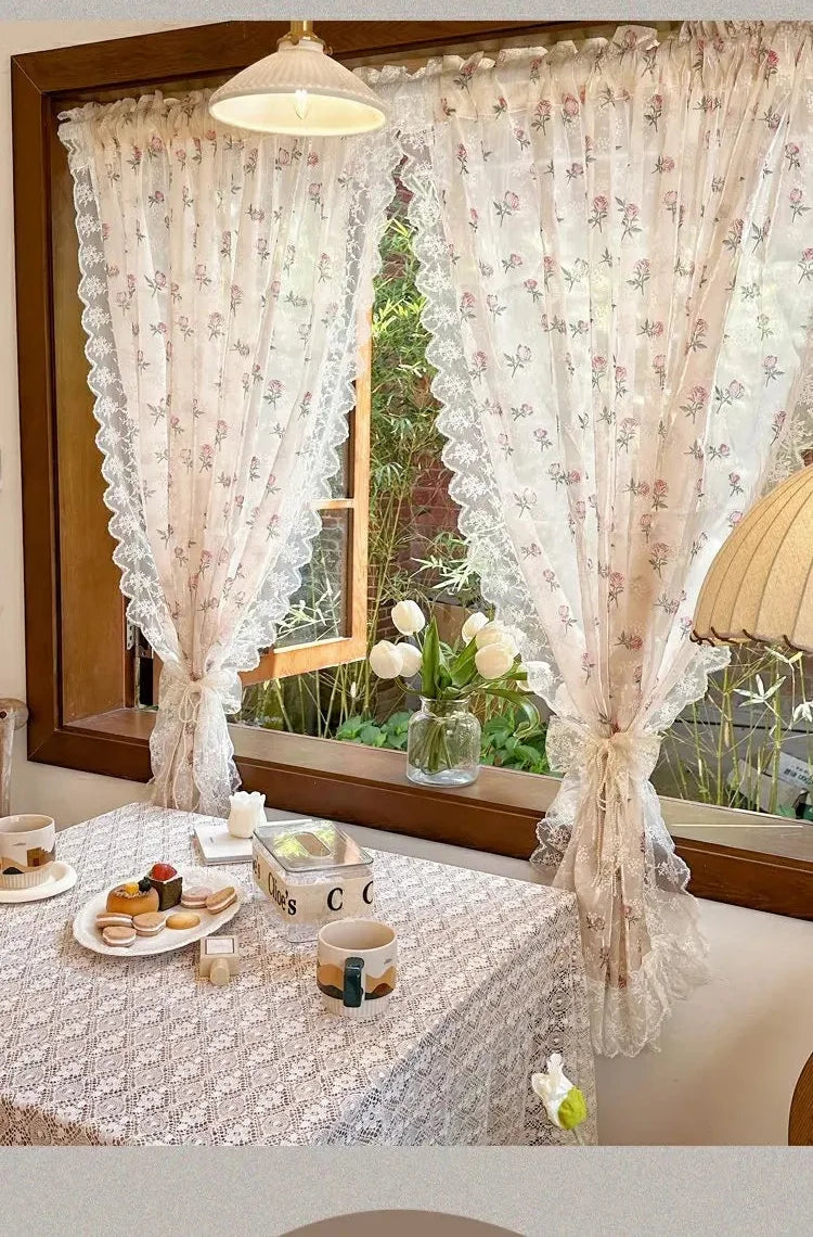 Spitzenvorhang – Pastoralstil – W1.6m x H1.2m