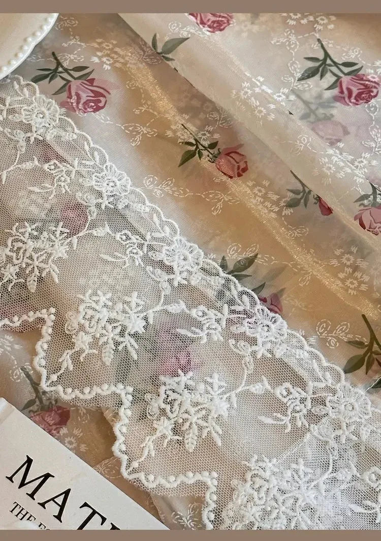 Spitzenvorhang – Pastoralstil – W1.6m x H1.2m