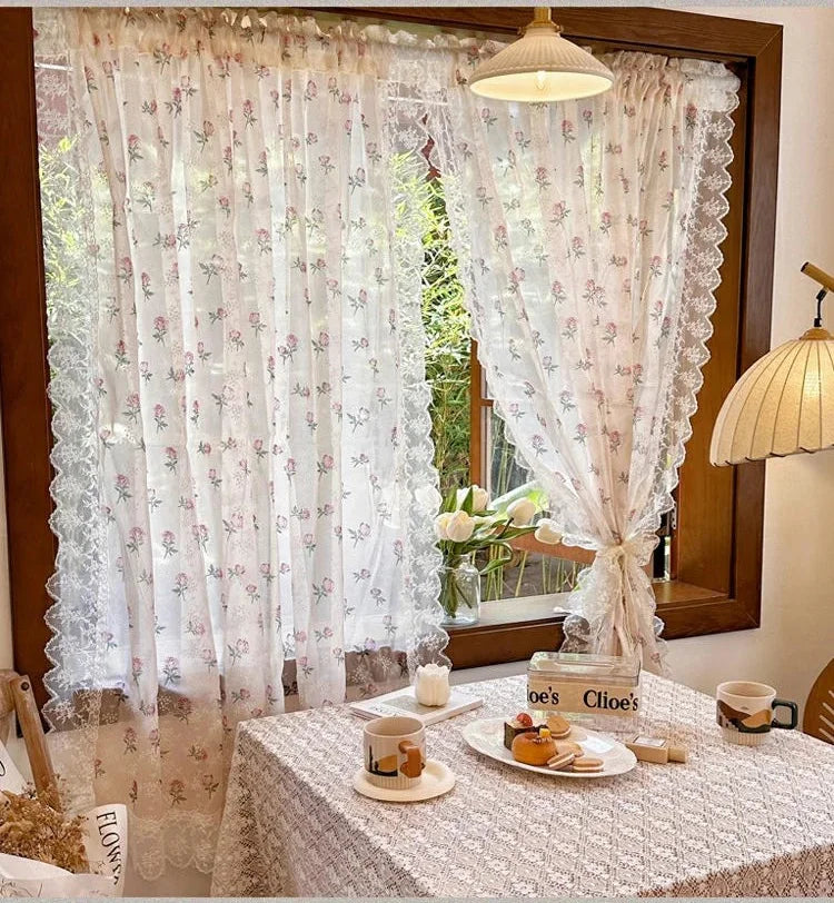 Spitzenvorhang – Pastoralstil – W1.6m x H1.2m