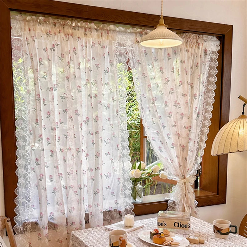 Spitzenvorhang – Pastoralstil – W1.6m x H1.2m