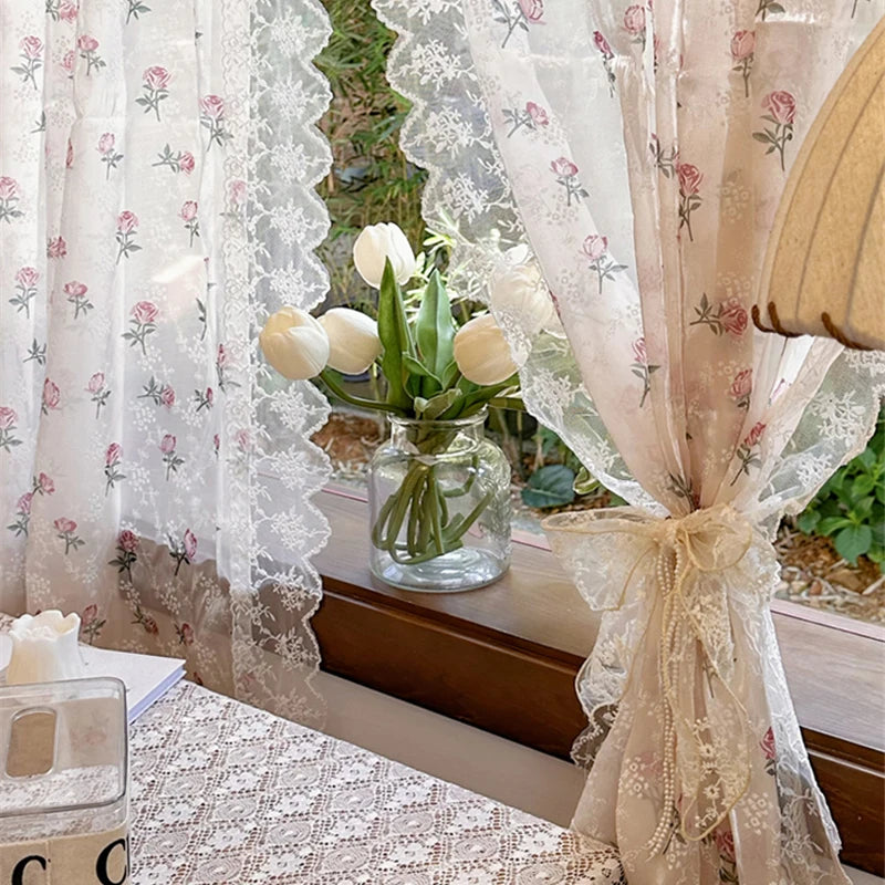 Spitzenvorhang – Pastoralstil – W1.6m x H1.2m