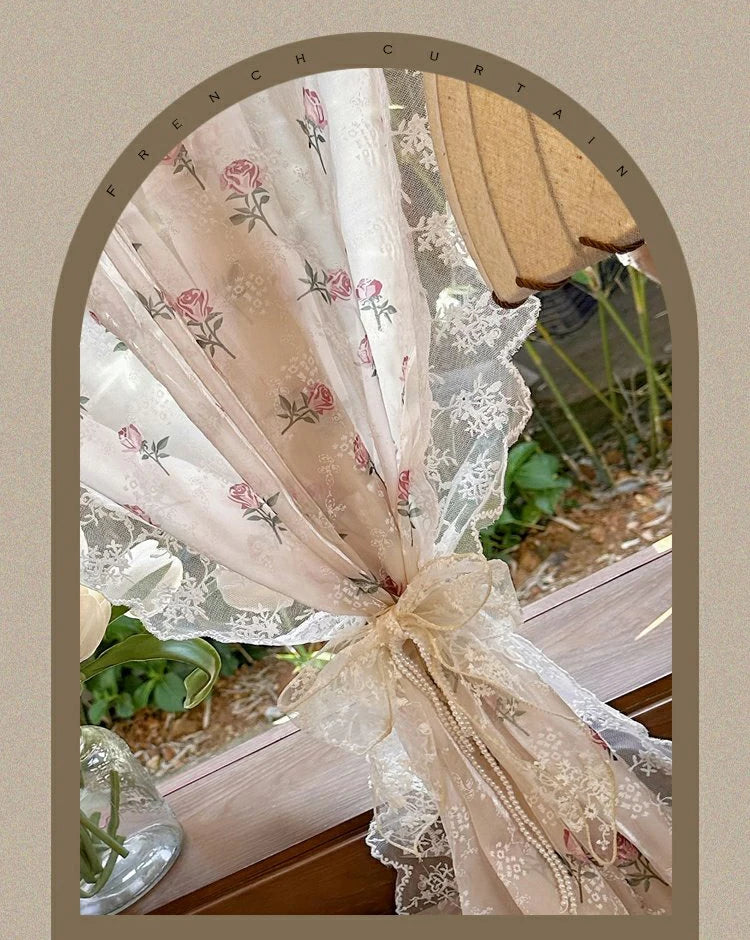 Spitzenvorhang – Pastoralstil – W1.6m x H1.2m