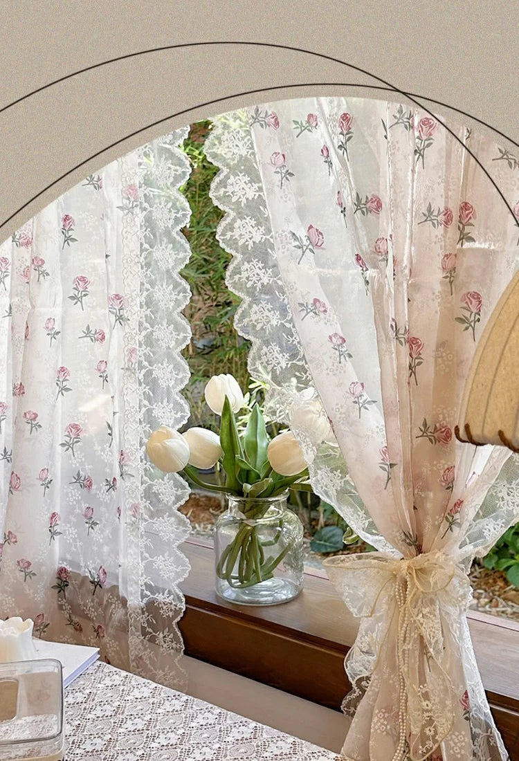 Spitzenvorhang – Pastoralstil – W1.6m x H1.2m
