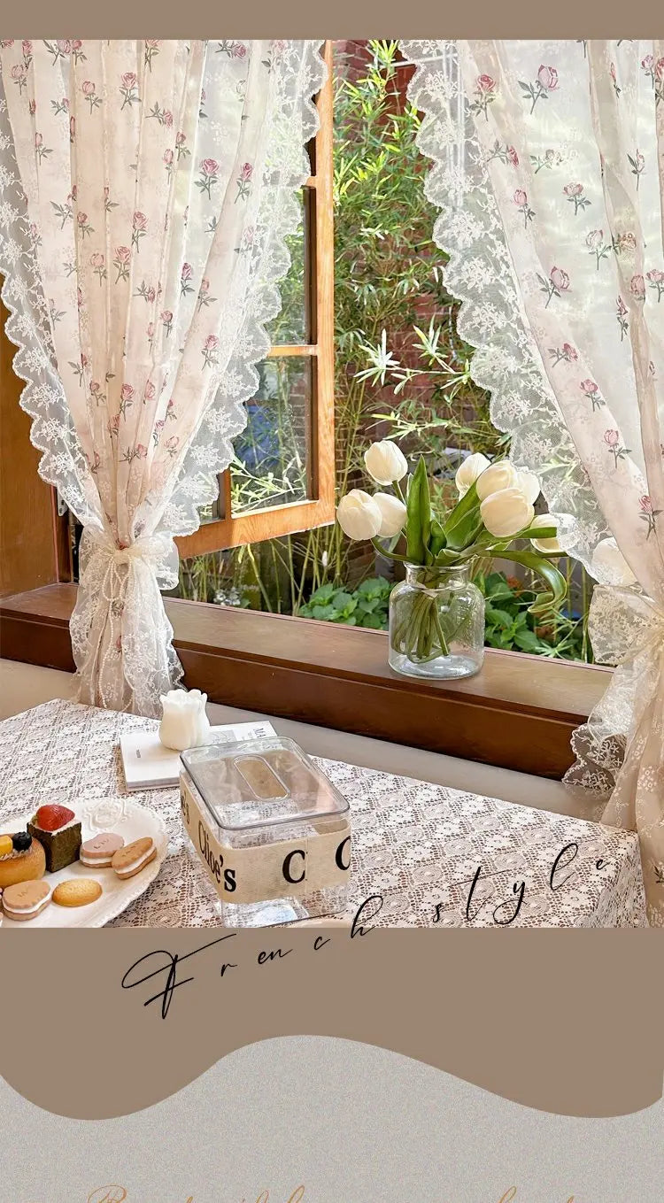 Spitzenvorhang – Pastoralstil – W1.6m x H1.2m