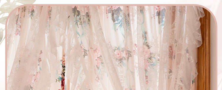 Spitzenvorhänge – Französische Pastorale – W150cmxH200cm