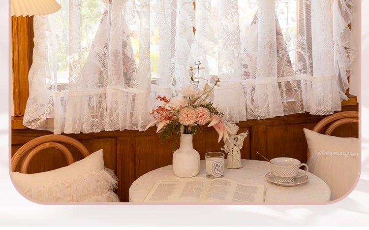 Spitzenvorhänge – Französische Pastorale – W150cmxH200cm