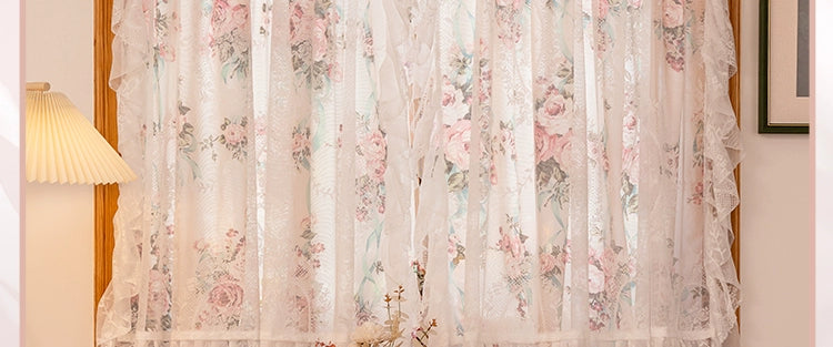 Spitzenvorhänge – Französische Pastorale – W150cmxH200cm