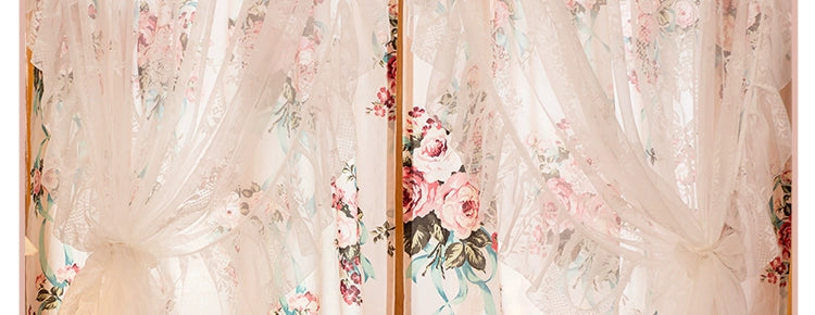 Spitzenvorhänge – Französische Pastorale – W150cmxH200cm