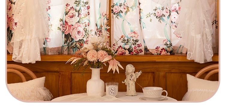 Spitzenvorhänge – Französische Pastorale – W150cmxH200cm