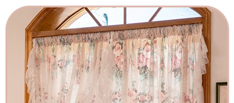 Spitzenvorhänge – Französische Pastorale – W150cmxH200cm