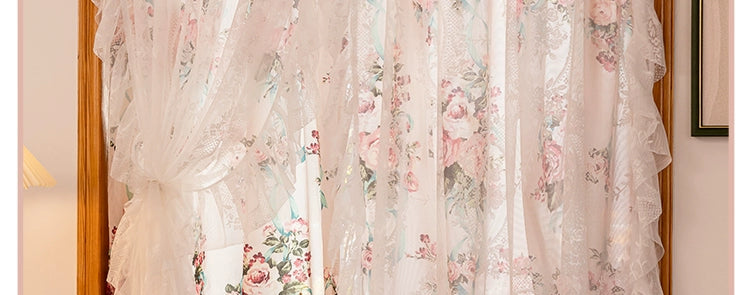 Spitzenvorhänge – Französische Pastorale – W150cmxH200cm