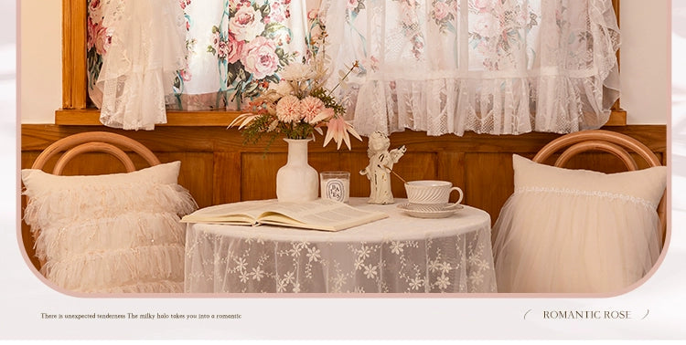 Spitzenvorhänge – Französische Pastorale – W150cmxH200cm