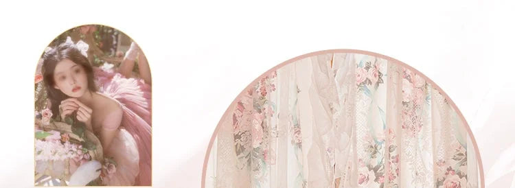 Spitzenvorhänge – Französische Pastorale – W150cmxH200cm