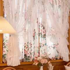 Spitzenvorhänge – Französische Pastorale – W150cmxH200cm