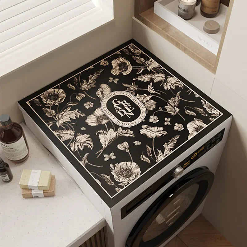 Vielseitige Staubschutzabdeckung aus Diatomeen-Schlamm-Material, florales Design, Grösse: 50 * 60cm, Farbe: Retro Blumen