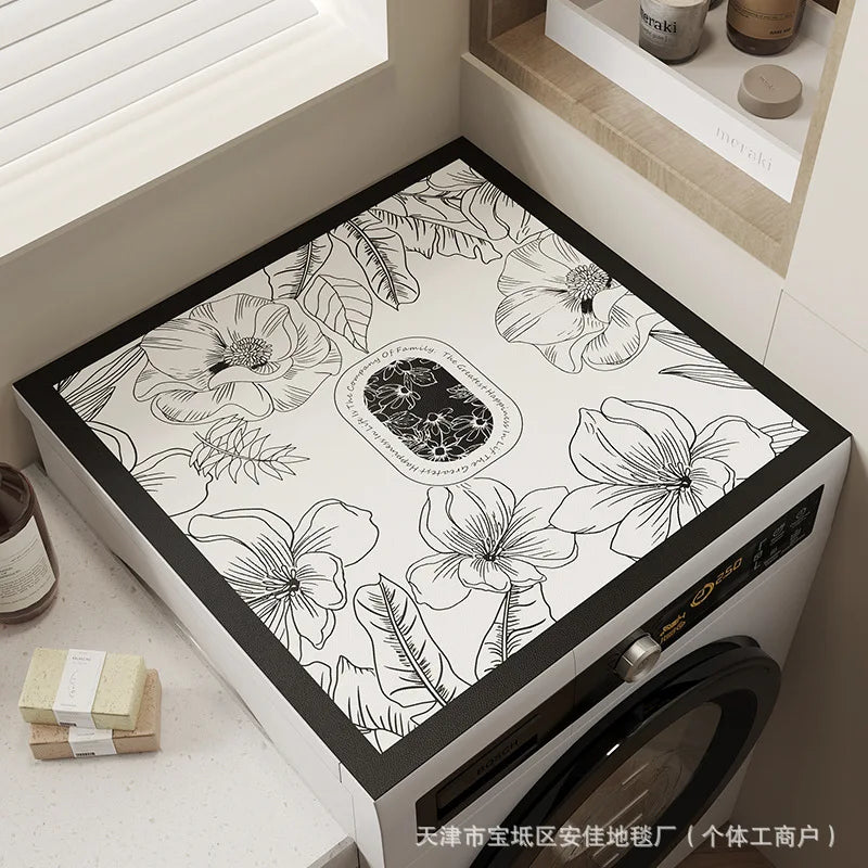 Florale Staubschutzabdeckung aus Diatomeen-Schlamm, Grösse 50x50 cm