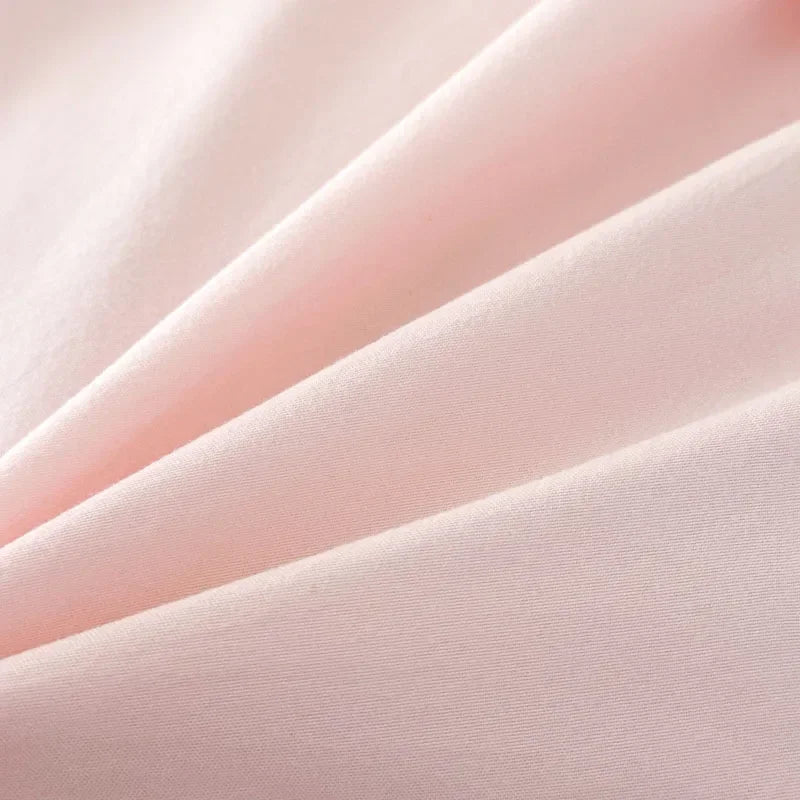 rosa besticktes Bettwäsche-Set aus Mikrofaser, Grösse 1.8 m, Farbe: Jadepink