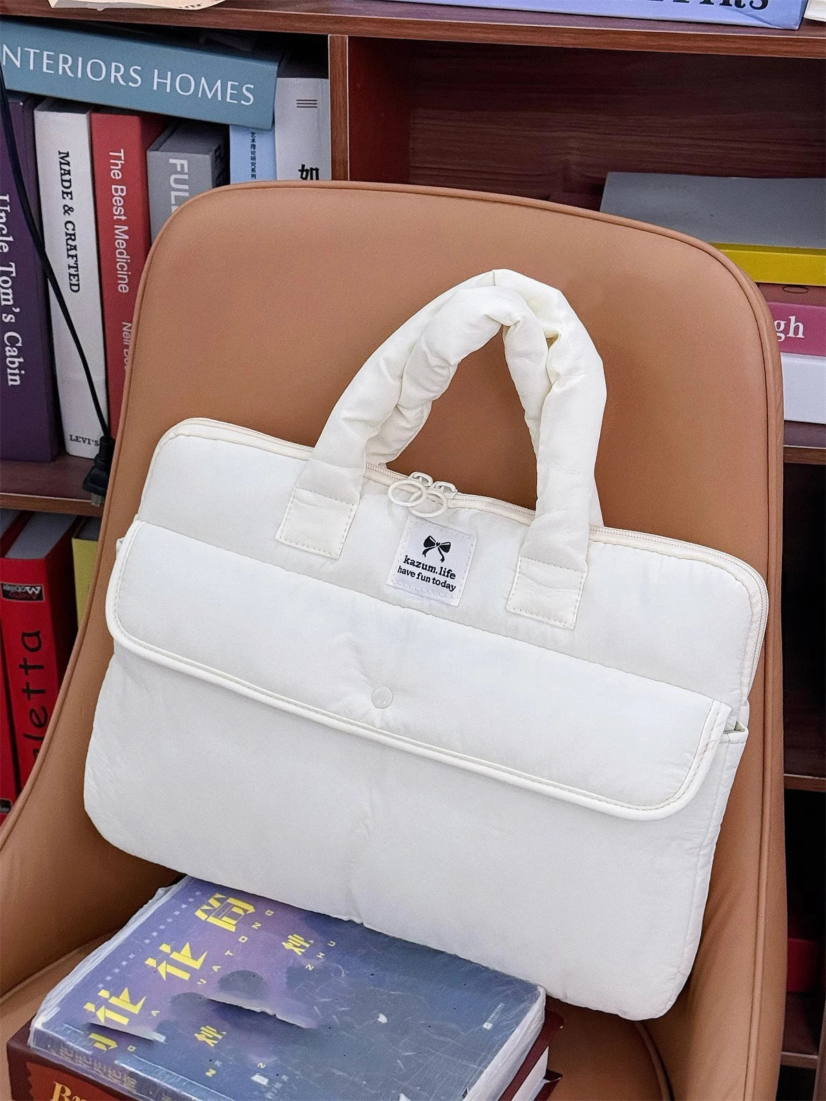 Stilvolle Polyester-Laptop-Tasche – Solides Design – Unisex