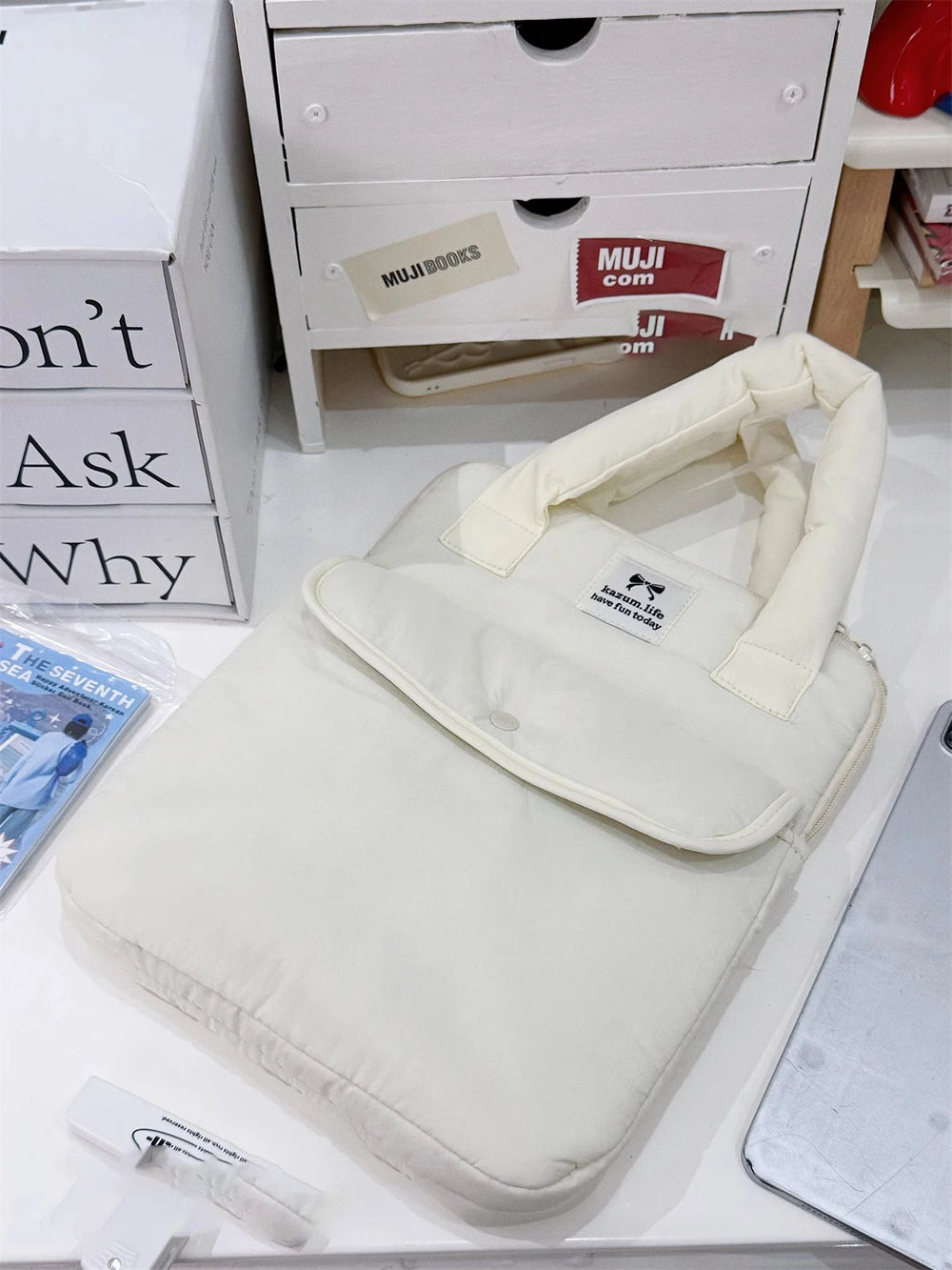 Stilvolle Polyester-Laptop-Tasche – Solides Design – Unisex